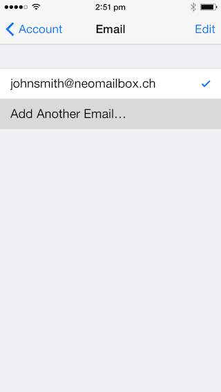 iPhone Mail SSL IMAP and SMTP setup - Step 16