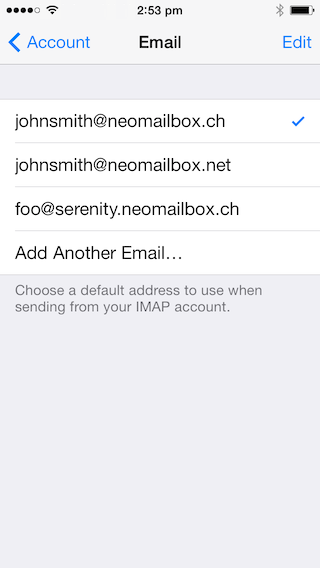 iPhone Mail SSL IMAP and SMTP setup - Step 18